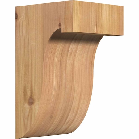 Del Monte Smooth Corbel, Western Red Cedar, 5 1/2"W x 6"D x 10"H